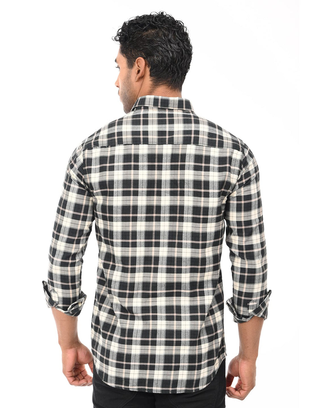 Men's Slim Fit Checks Full Sleeves Casual Shirt