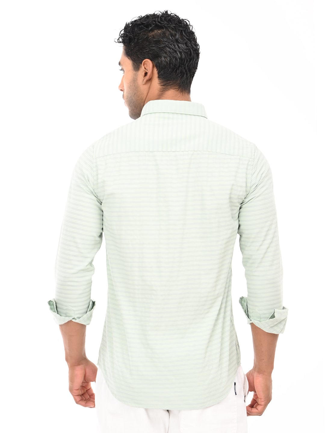 Men's Slim Fit Stripes Full Sleeves Casual Shirt