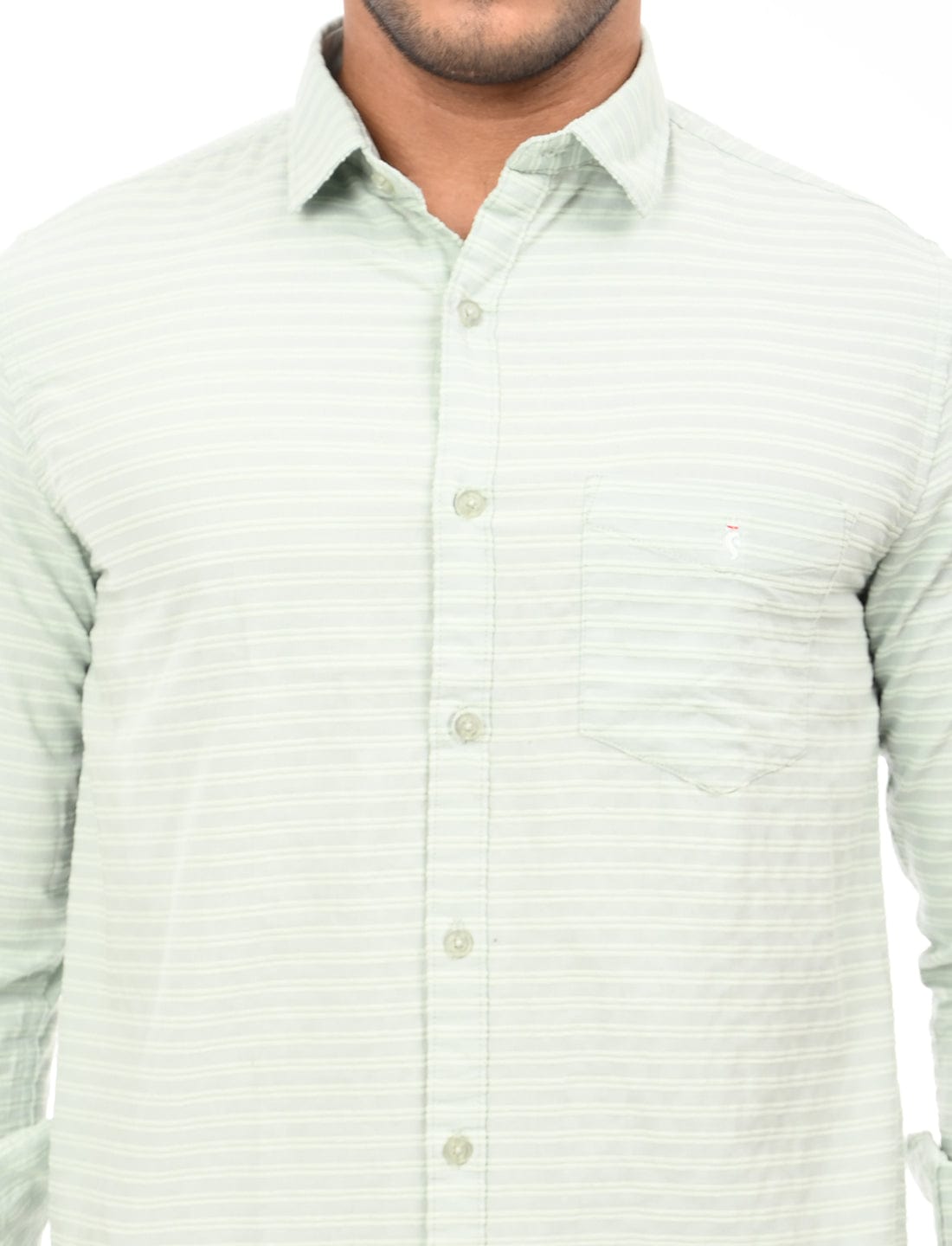 Men's Slim Fit Stripes Full Sleeves Casual Shirt