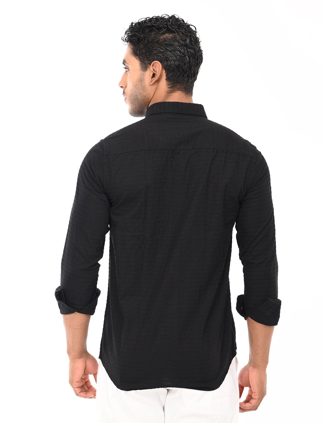 Men's Slim Fit Stripes Full Sleeves Casual Shirt