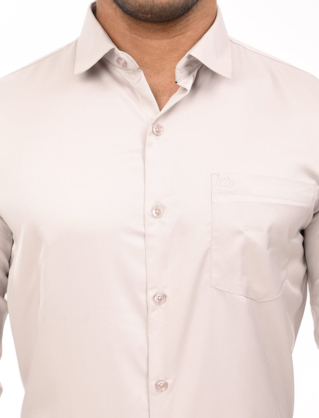 Men's Slim Fit Solid Full Sleeves Casual Shirt