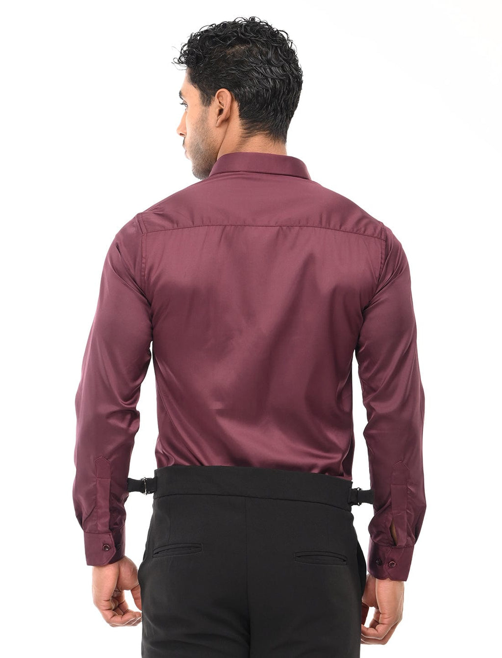 Men's Slim Fit Solid Full Sleeves Casual Shirt