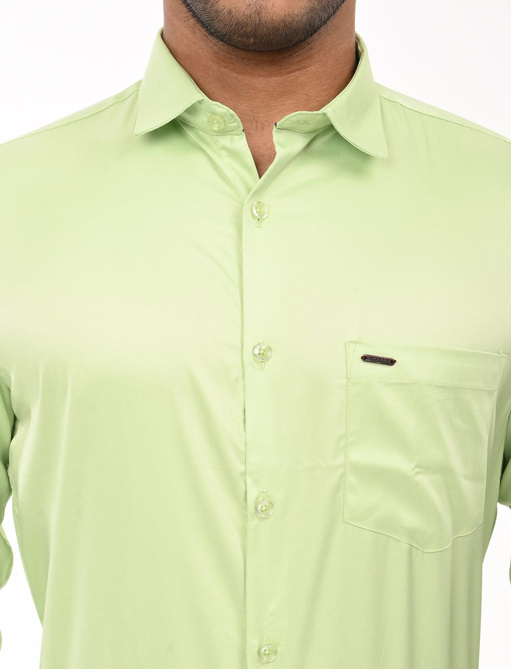 Men's Slim Fit Solid Full Sleeves Casual Shirt