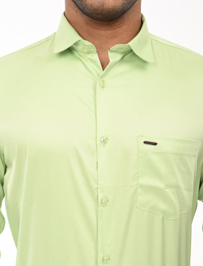 Men's Slim Fit Solid Full Sleeves Casual Shirt