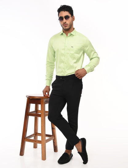 Men's Slim Fit Solid Full Sleeves Casual Shirt