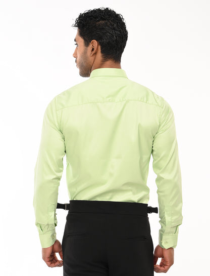 Men's Slim Fit Solid Full Sleeves Casual Shirt