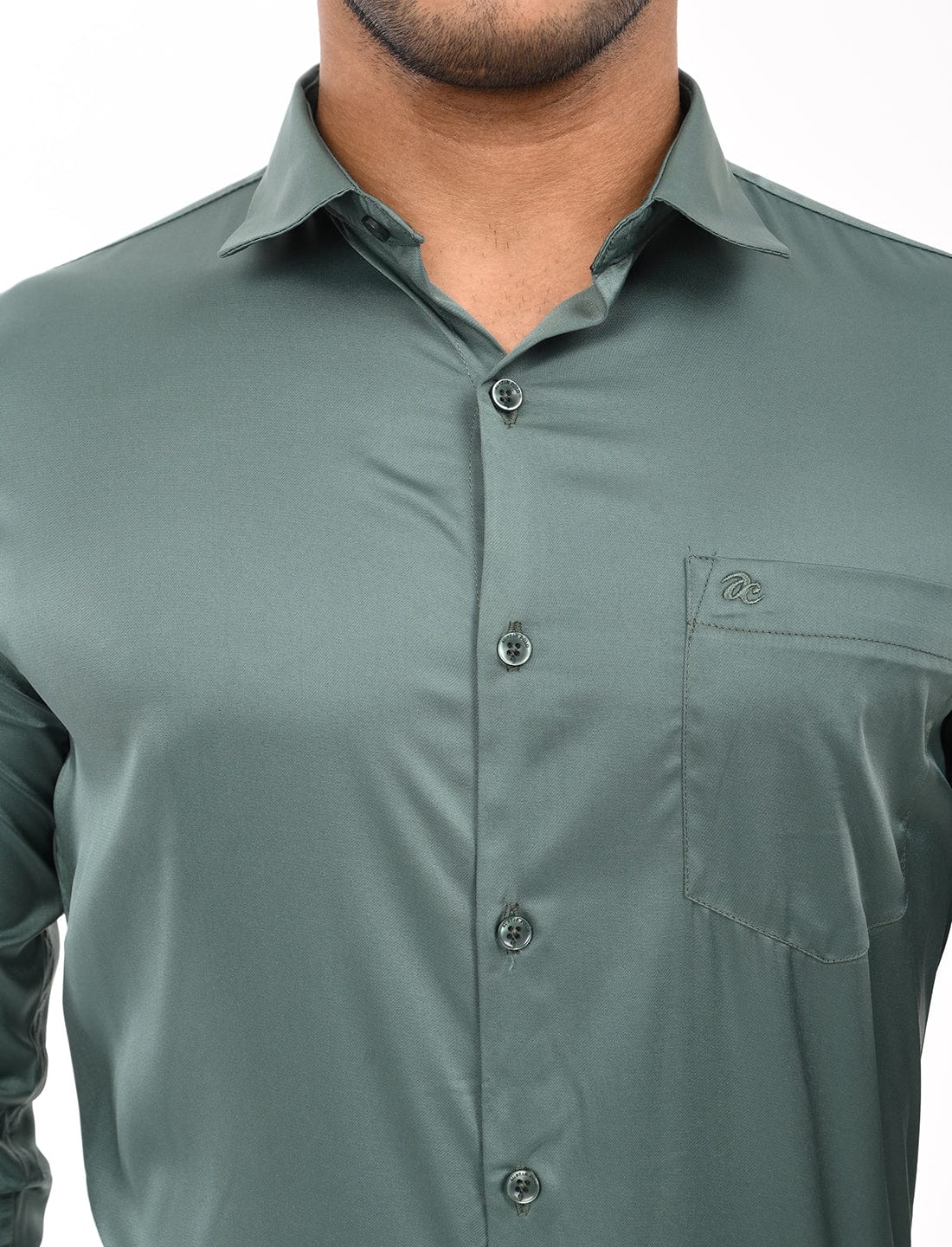 Men's Slim Fit Solid Full Sleeves Casual Shirt