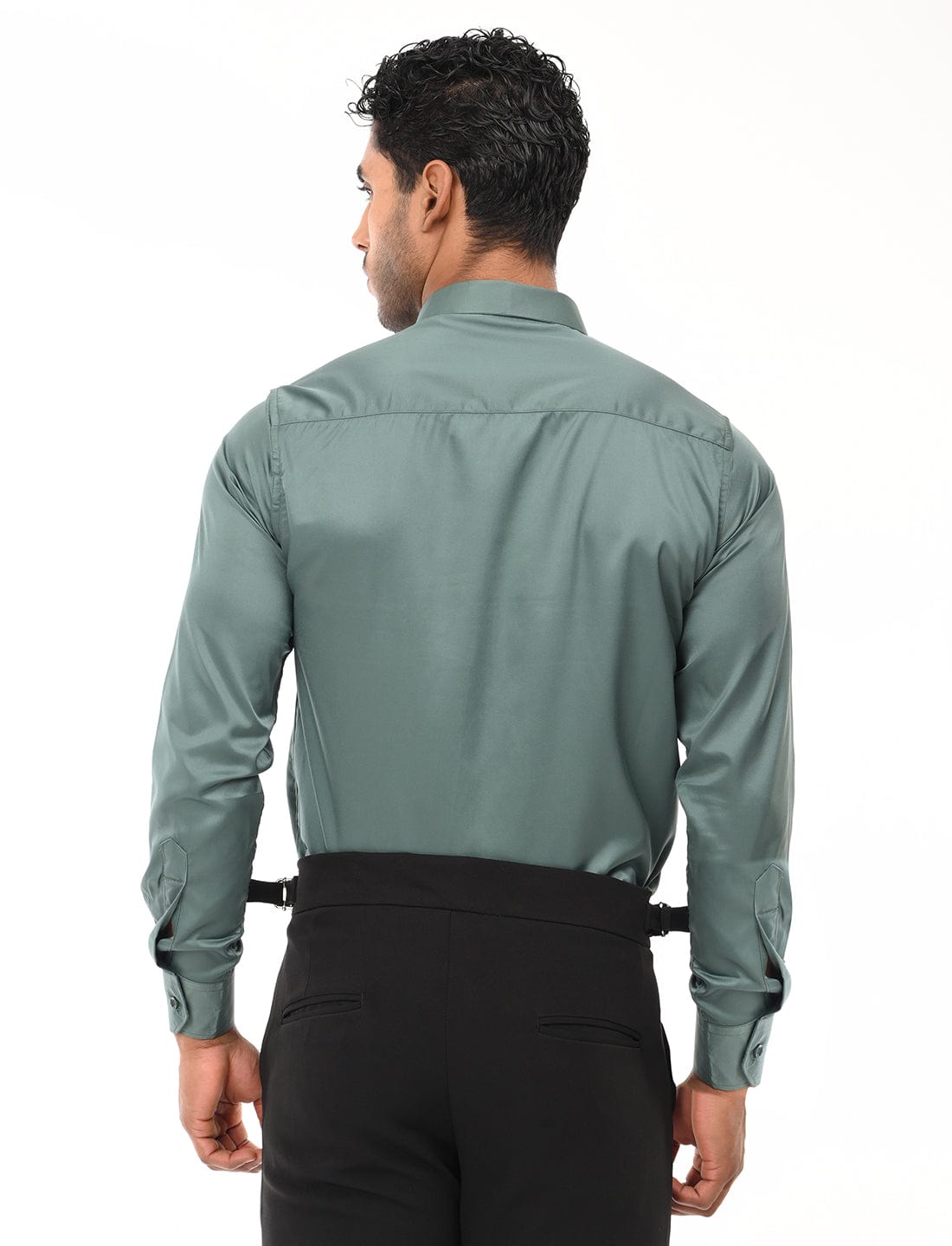Men's Slim Fit Solid Full Sleeves Casual Shirt