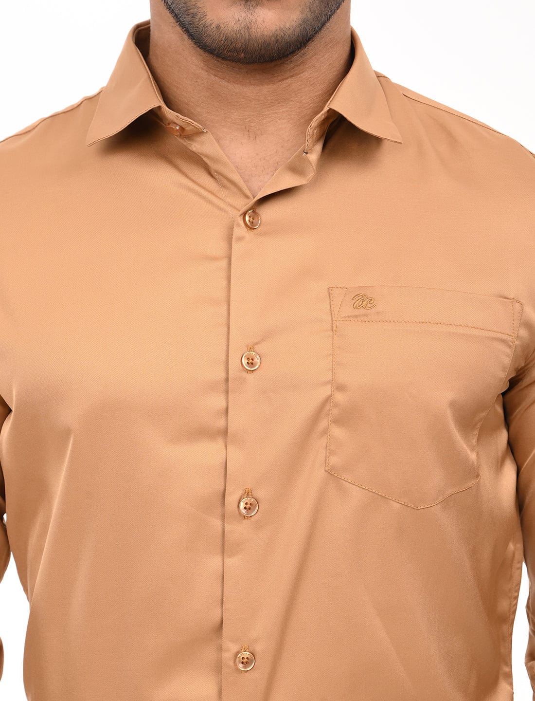 Men's Slim Fit Solid Full Sleeves Casual Shirt