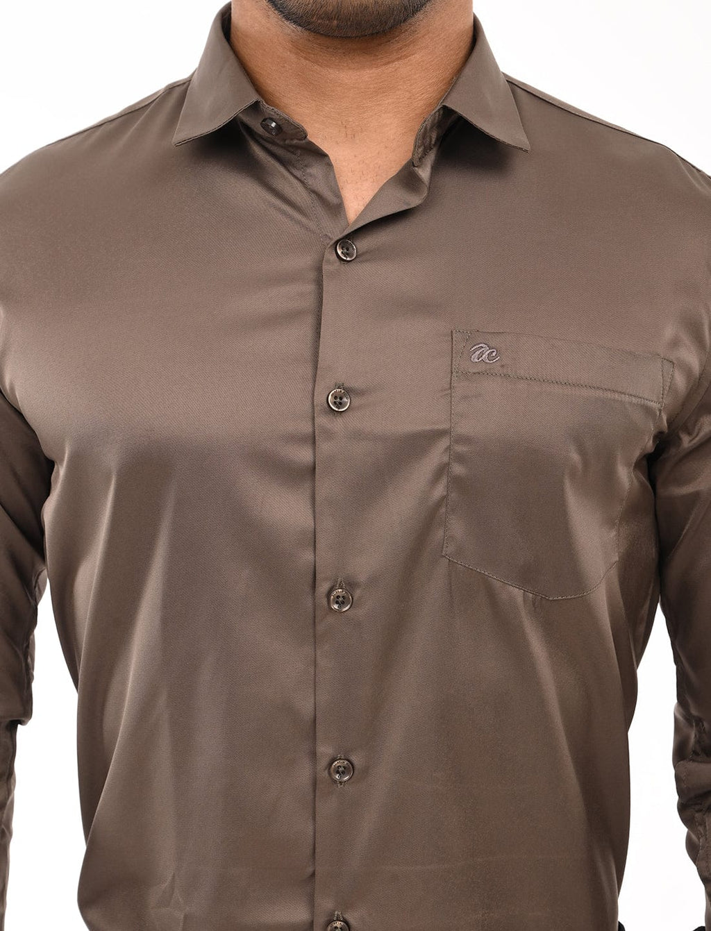 Men's Slim Fit Solid Full Sleeves Casual Shirt