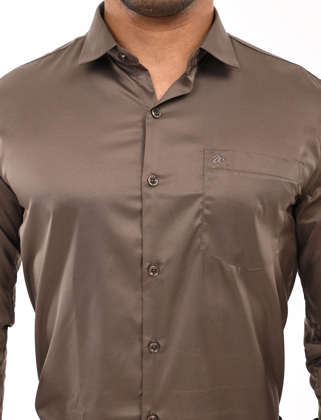 Men's Slim Fit Solid Full Sleeves Casual Shirt