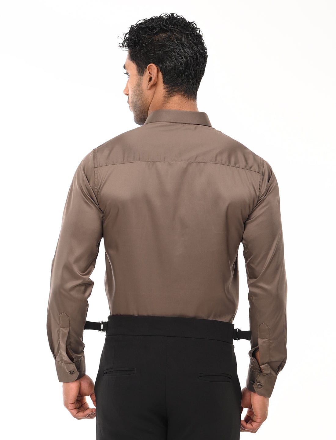 Men's Slim Fit Solid Full Sleeves Casual Shirt