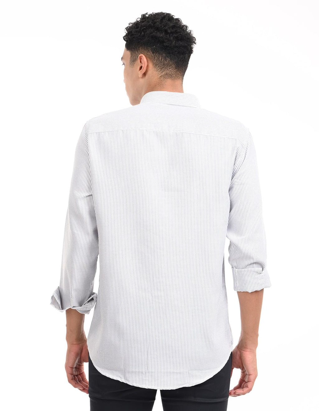 Men's Slim Fit Stripe Full Sleeves Casual Shirt