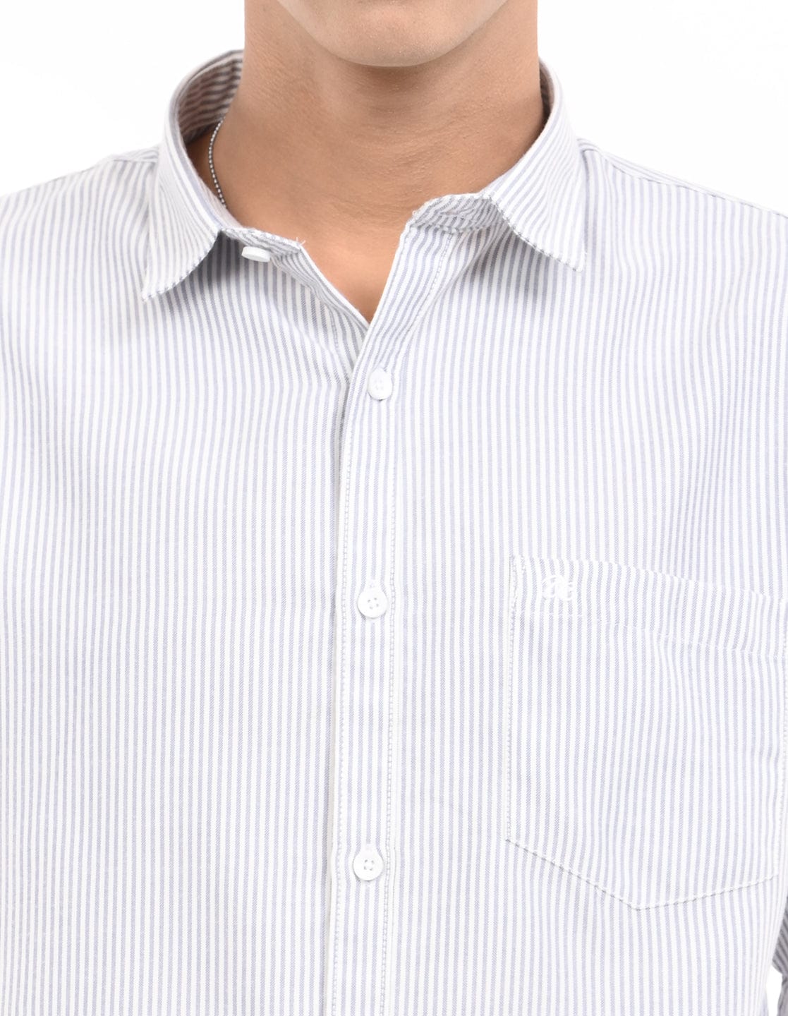Men's Slim Fit Stripe Full Sleeves Casual Shirt