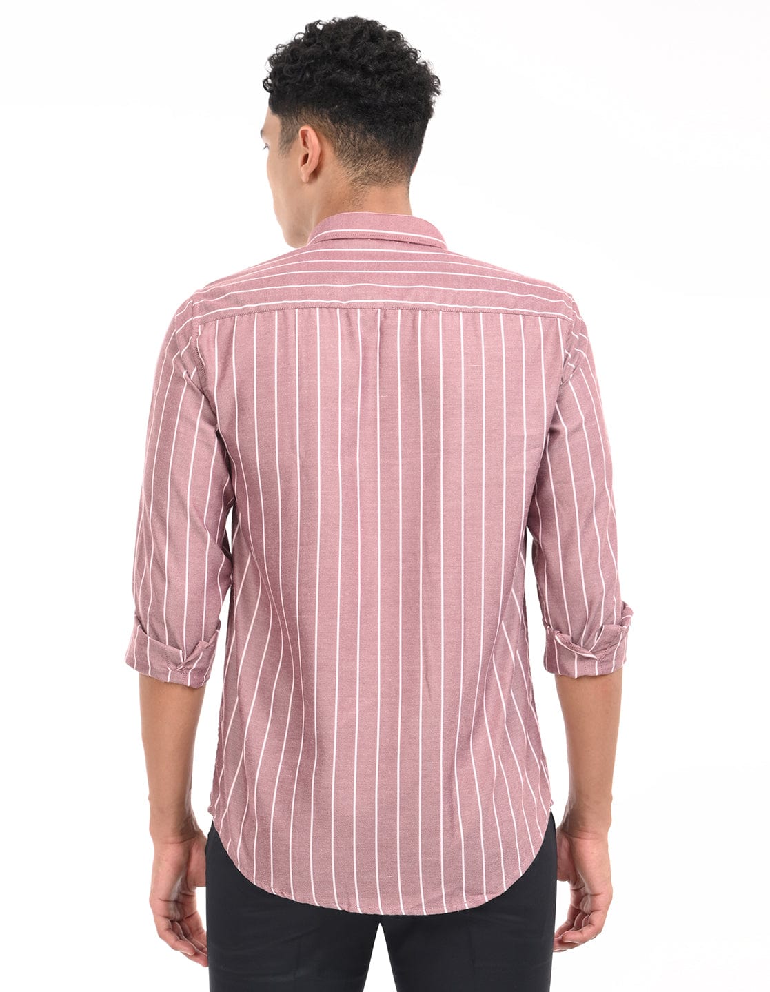 Men's Slim Fit Stripe Full Sleeves Casual Shirt