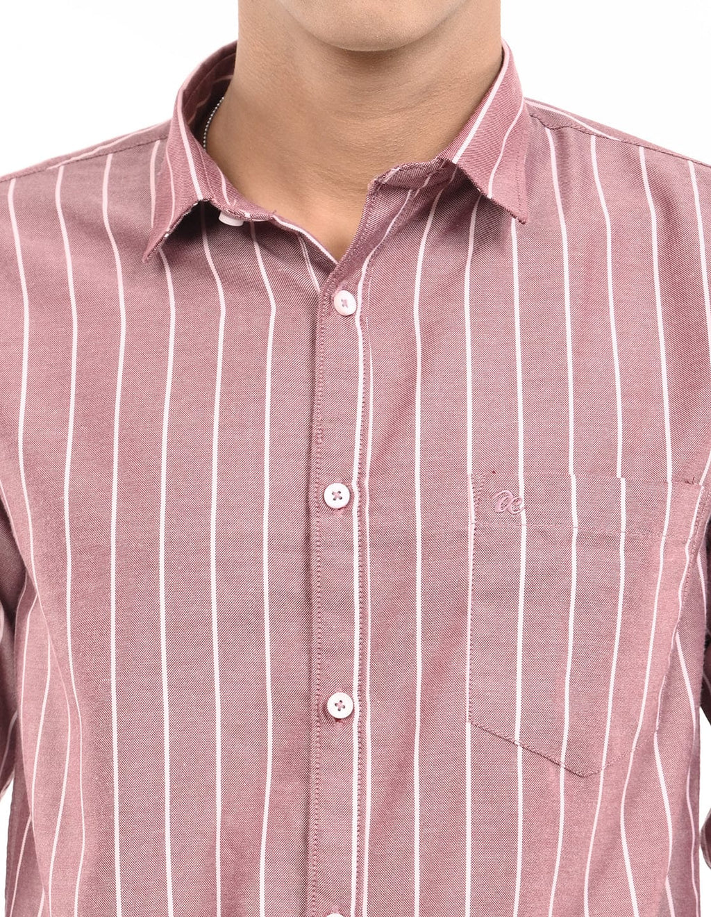 Men's Slim Fit Stripe Full Sleeves Casual Shirt