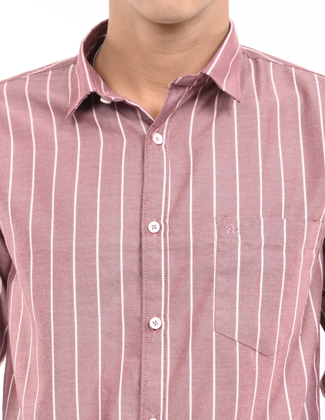 Men's Slim Fit Stripe Full Sleeves Casual Shirt