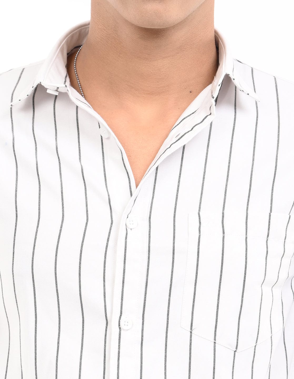 Men's Slim Fit Stripe Full Sleeves Casual Shirt