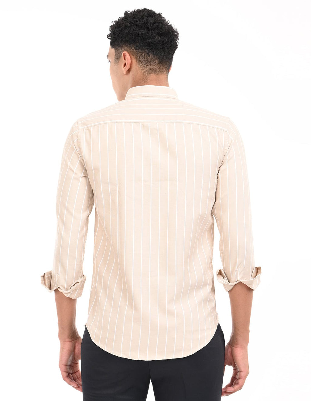 Men's Slim Fit Stripe Full Sleeves Casual Shirt
