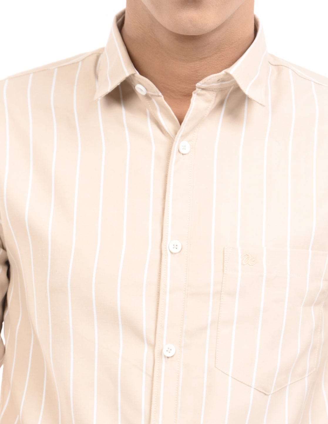 Men's Slim Fit Stripe Full Sleeves Casual Shirt