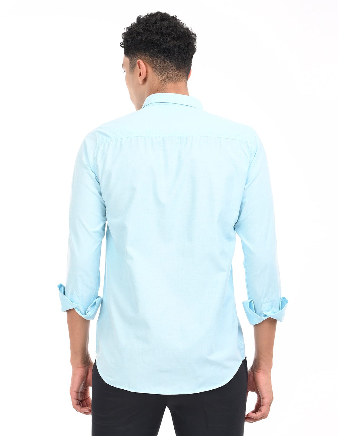 Men's Slim Fit Solid Full Sleeves Casual Shirt