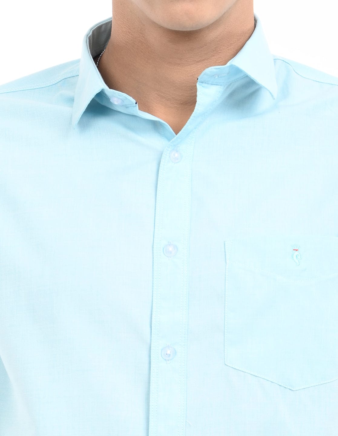 Men's Slim Fit Solid Full Sleeves Casual Shirt