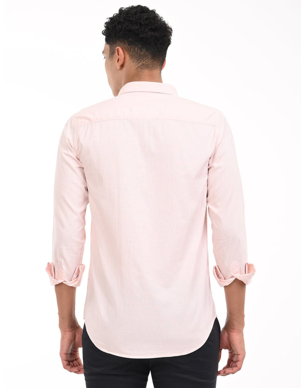 Men's Slim Fit Solid Full Sleeves Casual Shirt