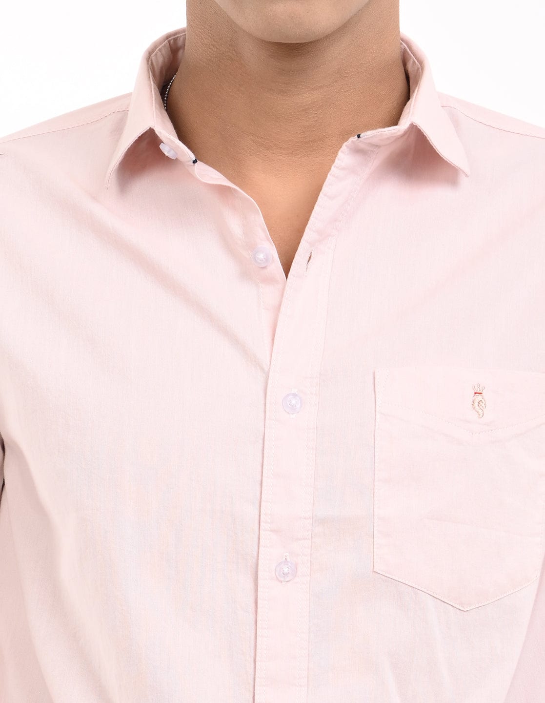 Men's Slim Fit Solid Full Sleeves Casual Shirt