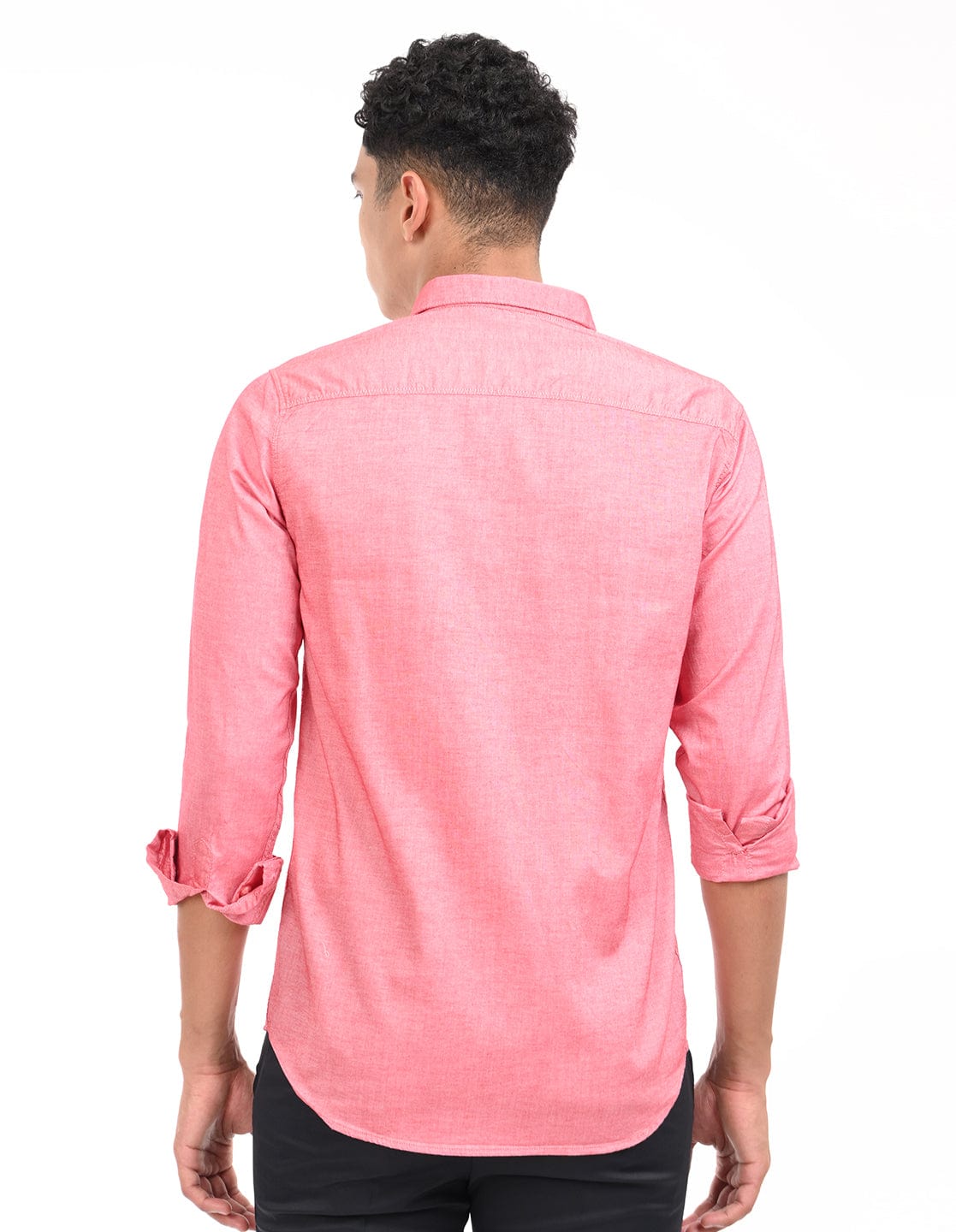 Men's Slim Fit Solid Full Sleeves Casual Shirt