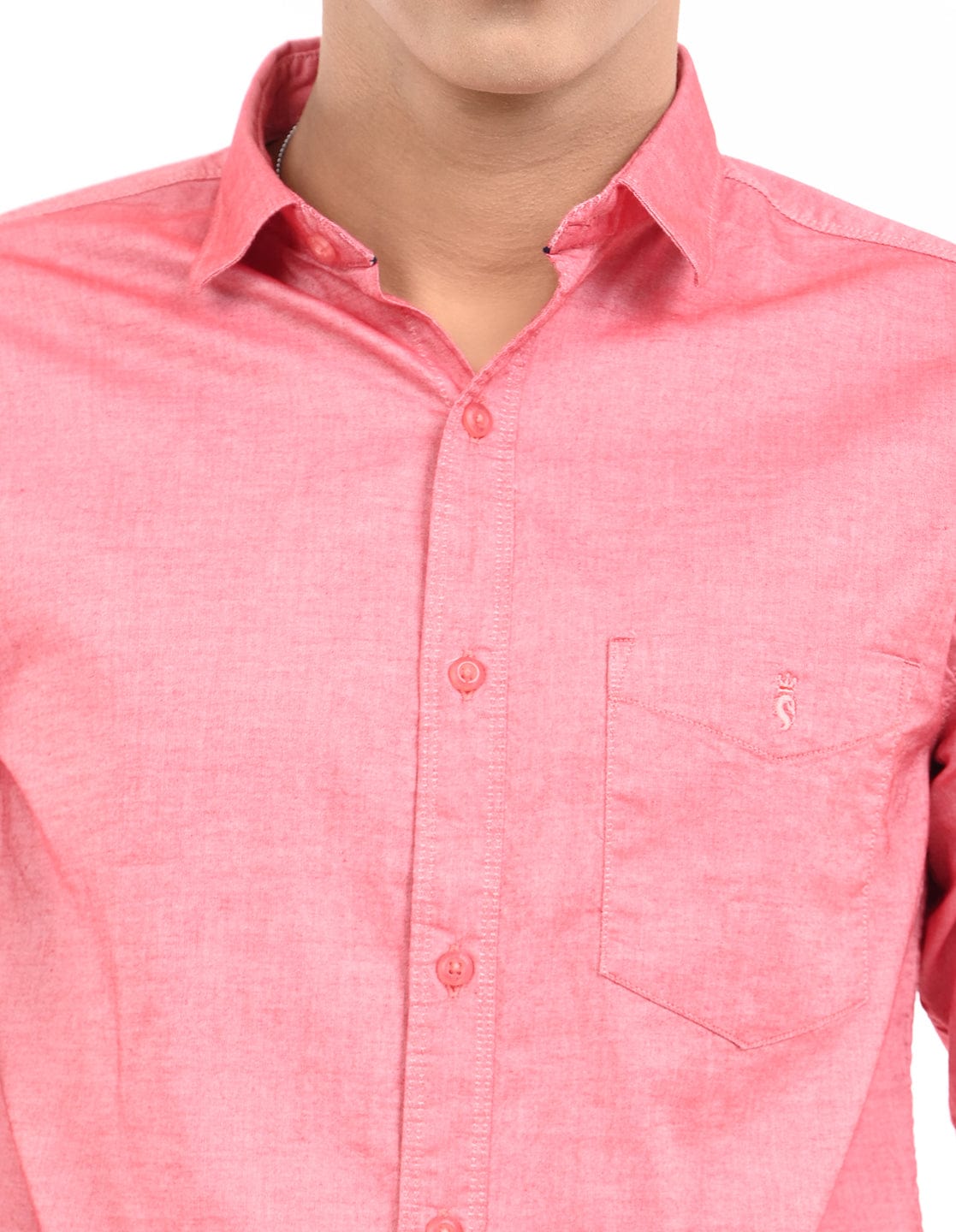 Men's Slim Fit Solid Full Sleeves Casual Shirt