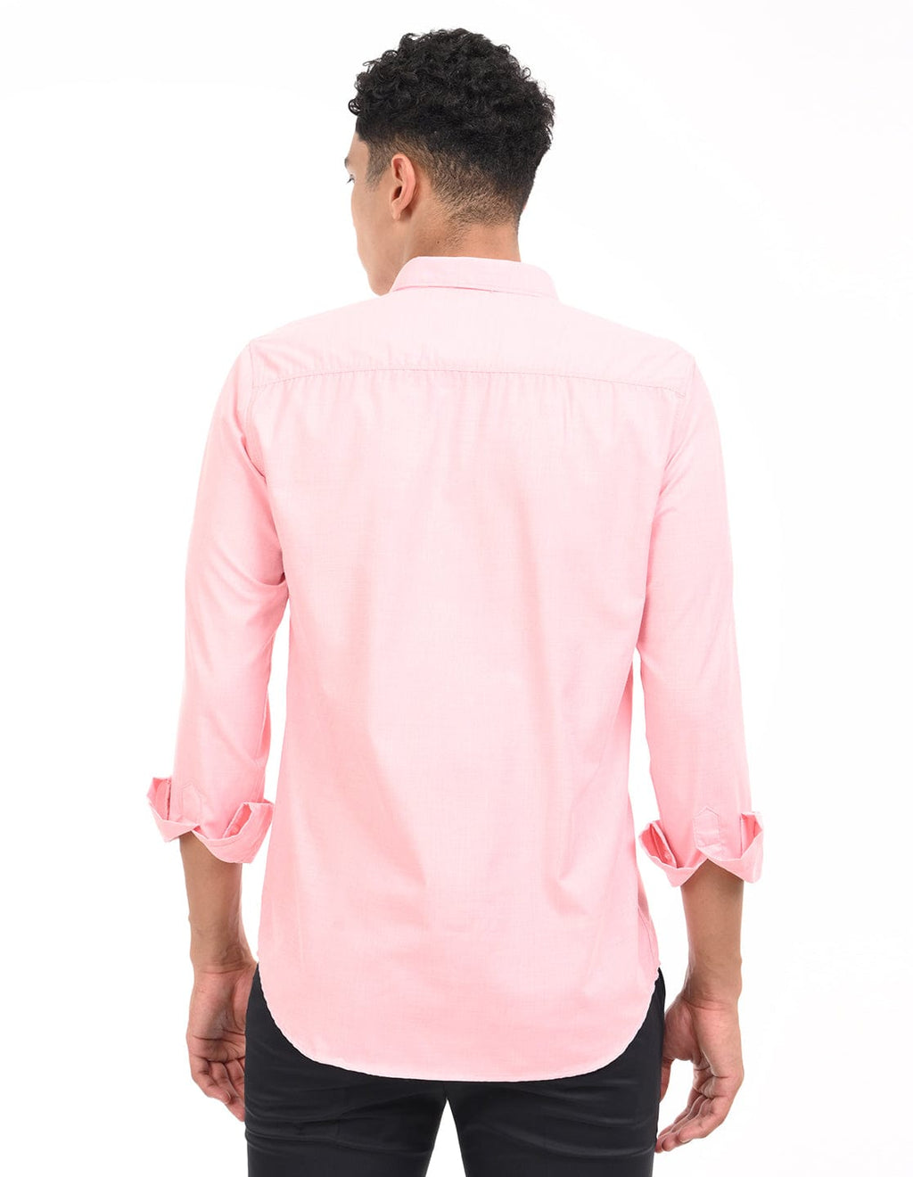 Men's Slim Fit Solid Full Sleeves Casual Shirt