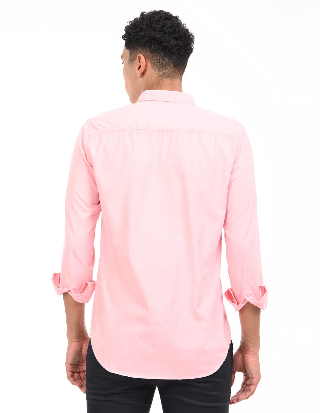 Men's Slim Fit Solid Full Sleeves Casual Shirt