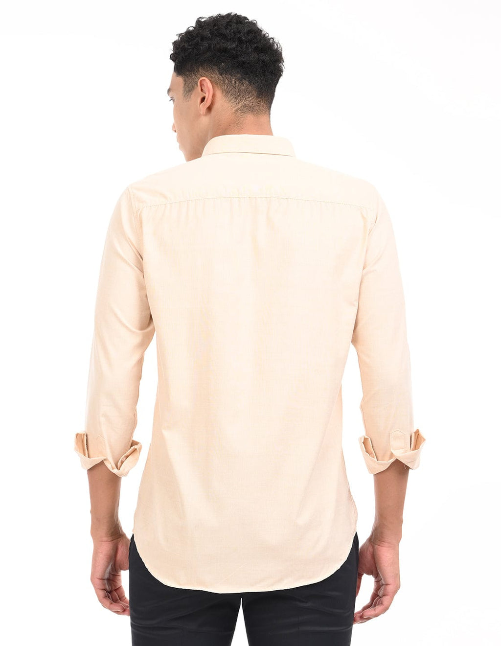 Men's Slim Fit Solid Full Sleeves Casual Shirt