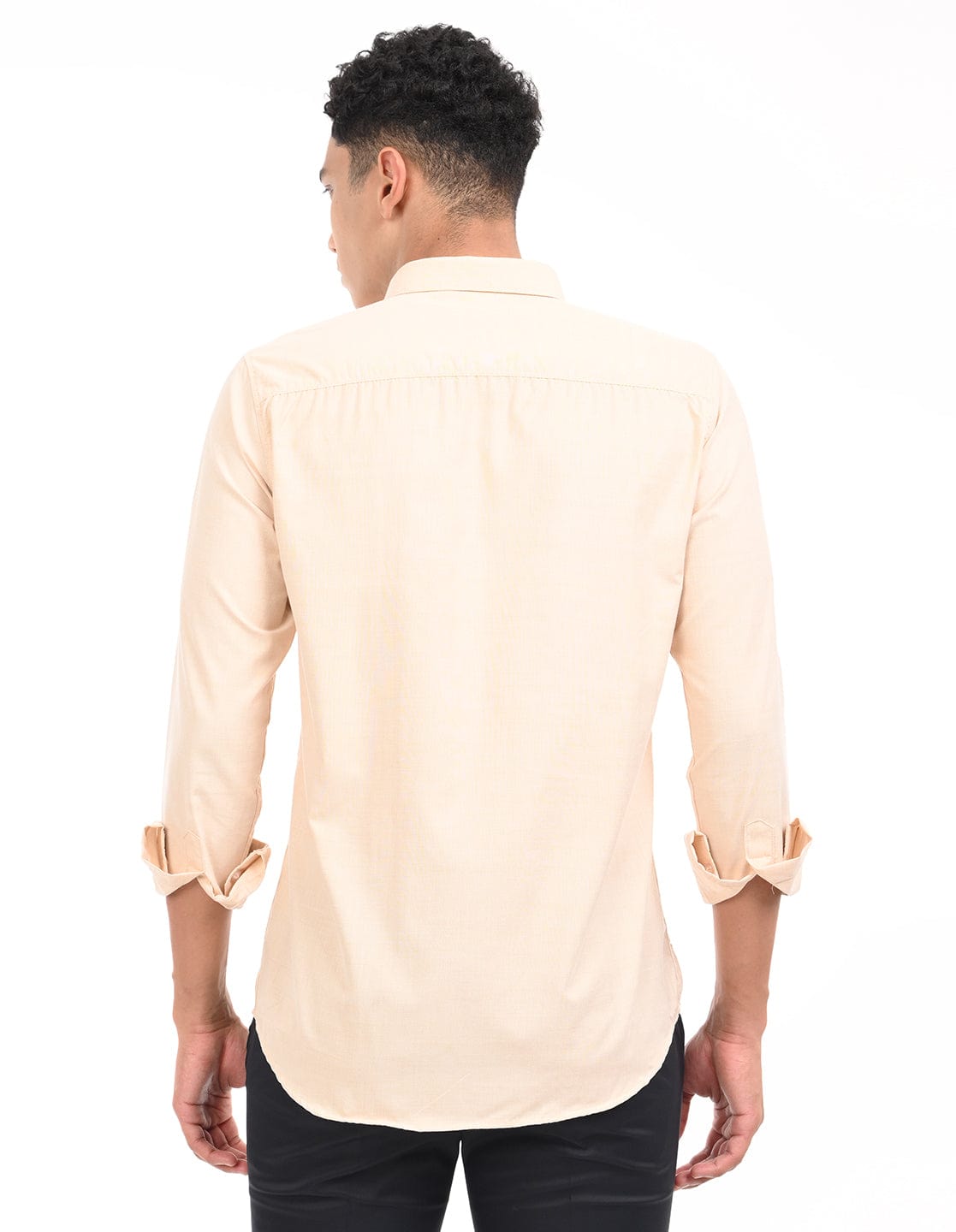 Men's Slim Fit Solid Full Sleeves Casual Shirt