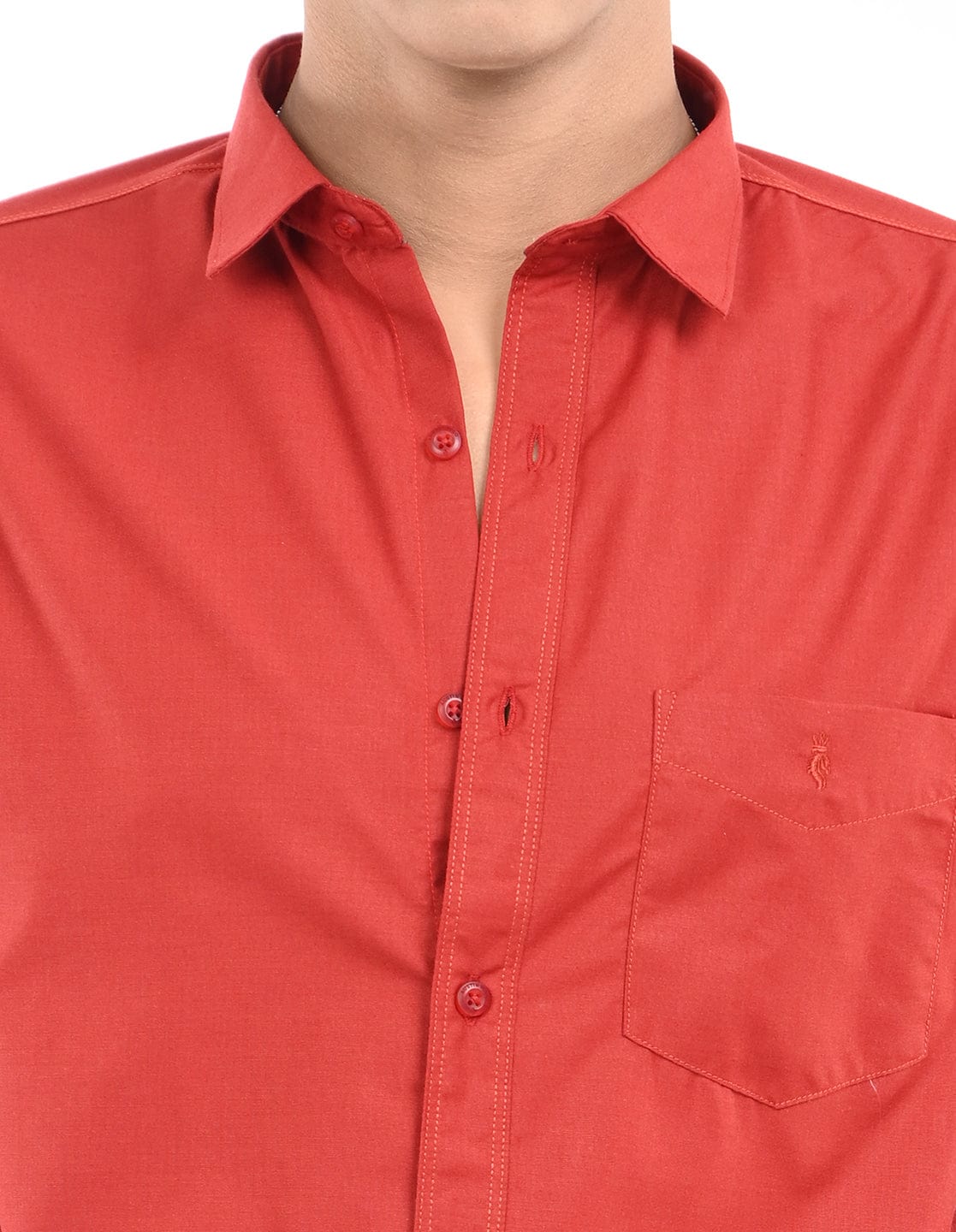 Men's Slim Fit Solid Full Sleeves Casual Shirt