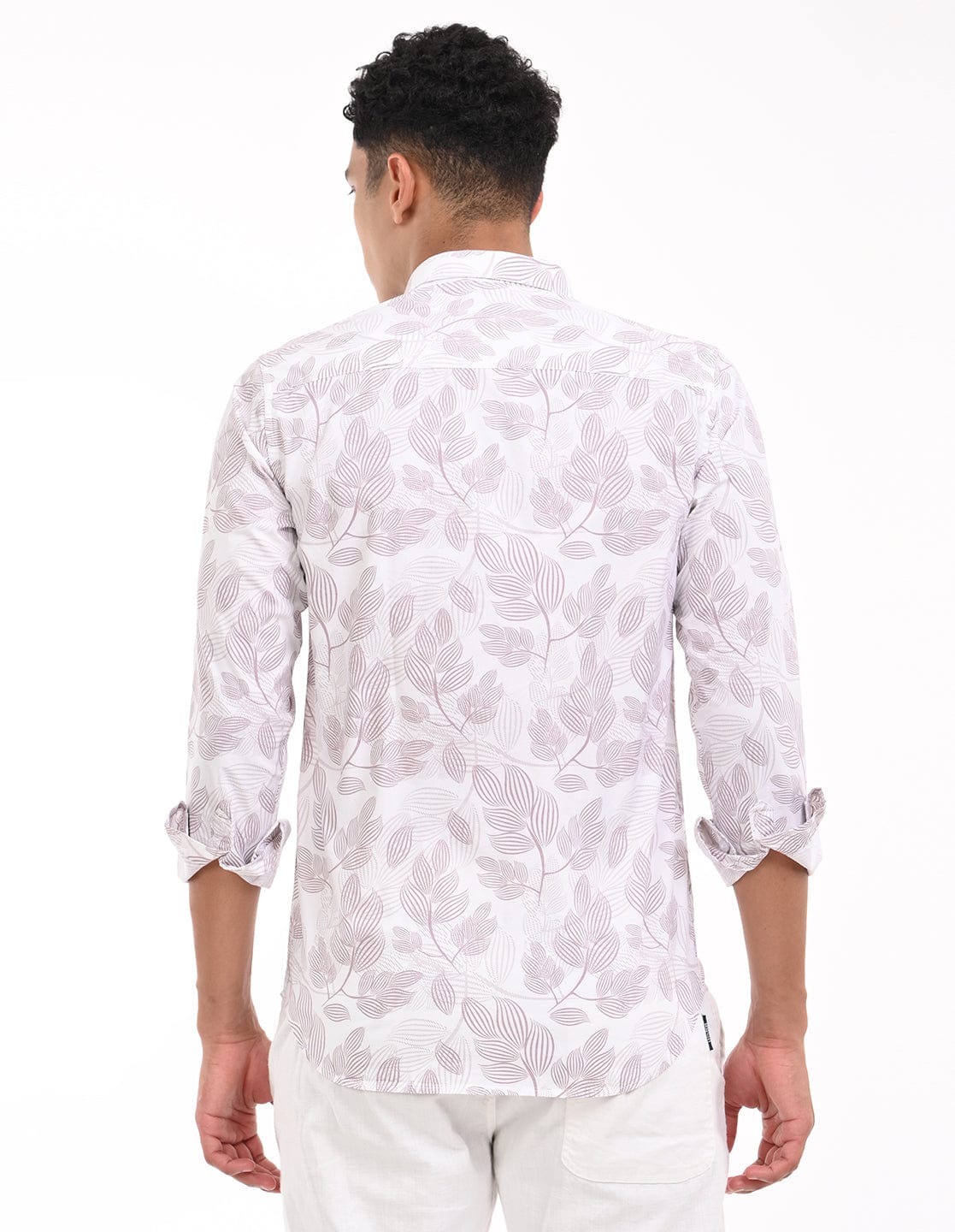 Men's Slim Fit Floral Print Full Sleeves Casual Shirt