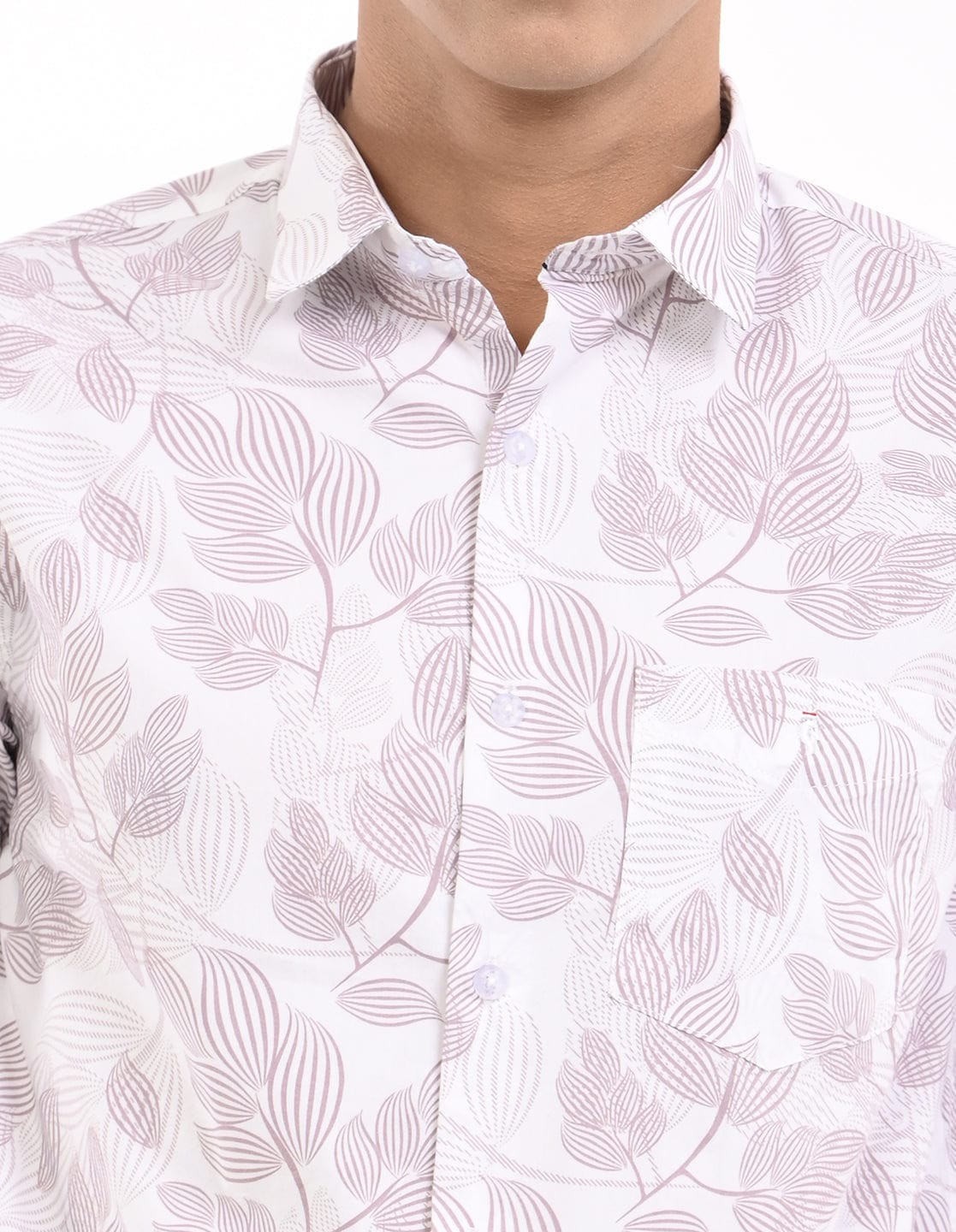 Men's Slim Fit Floral Print Full Sleeves Casual Shirt