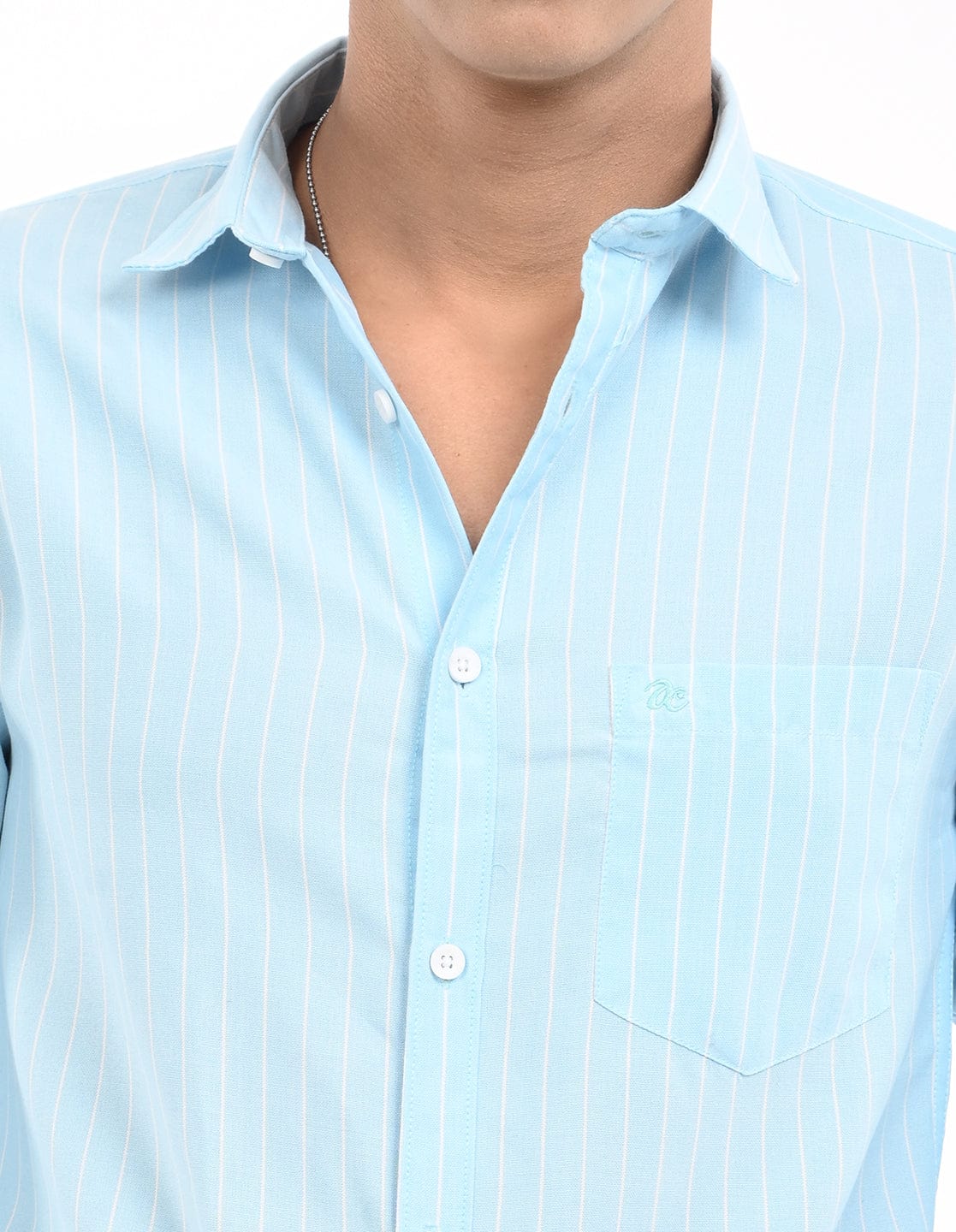 Men's Slim Fit Stripes Full Sleeves Casual Shirt