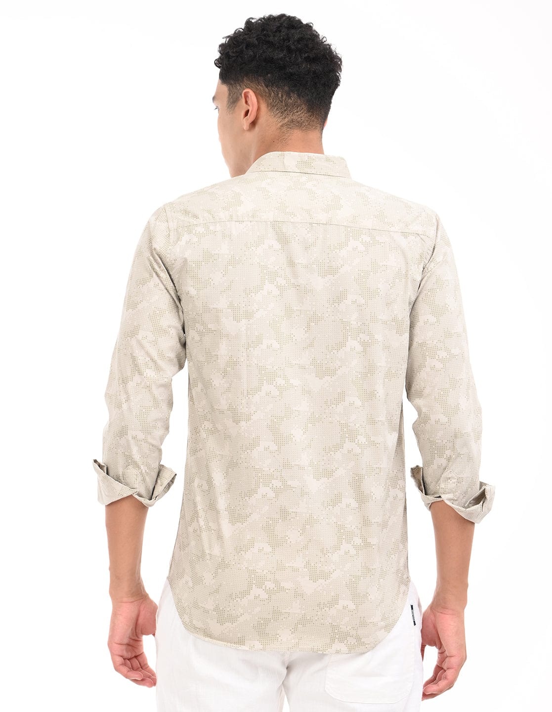 Men's Slim Fit Floral Print Full Sleeves Casual Shirt