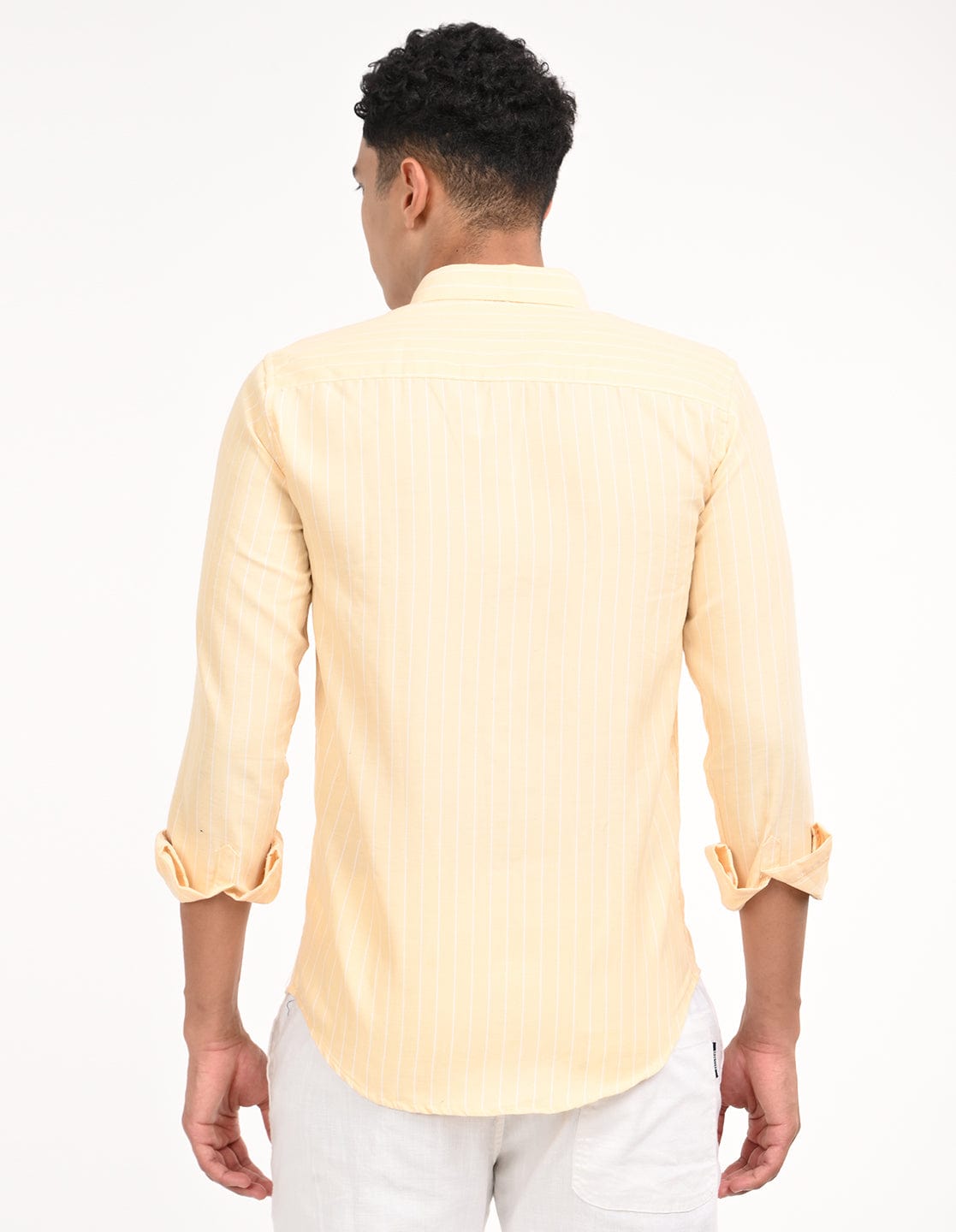 Men's Slim Fit Stripes Full Sleeves Casual Shirt