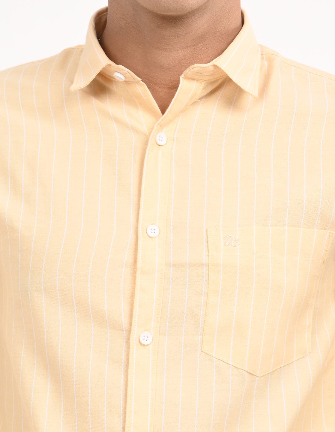 Men's Slim Fit Stripes Full Sleeves Casual Shirt