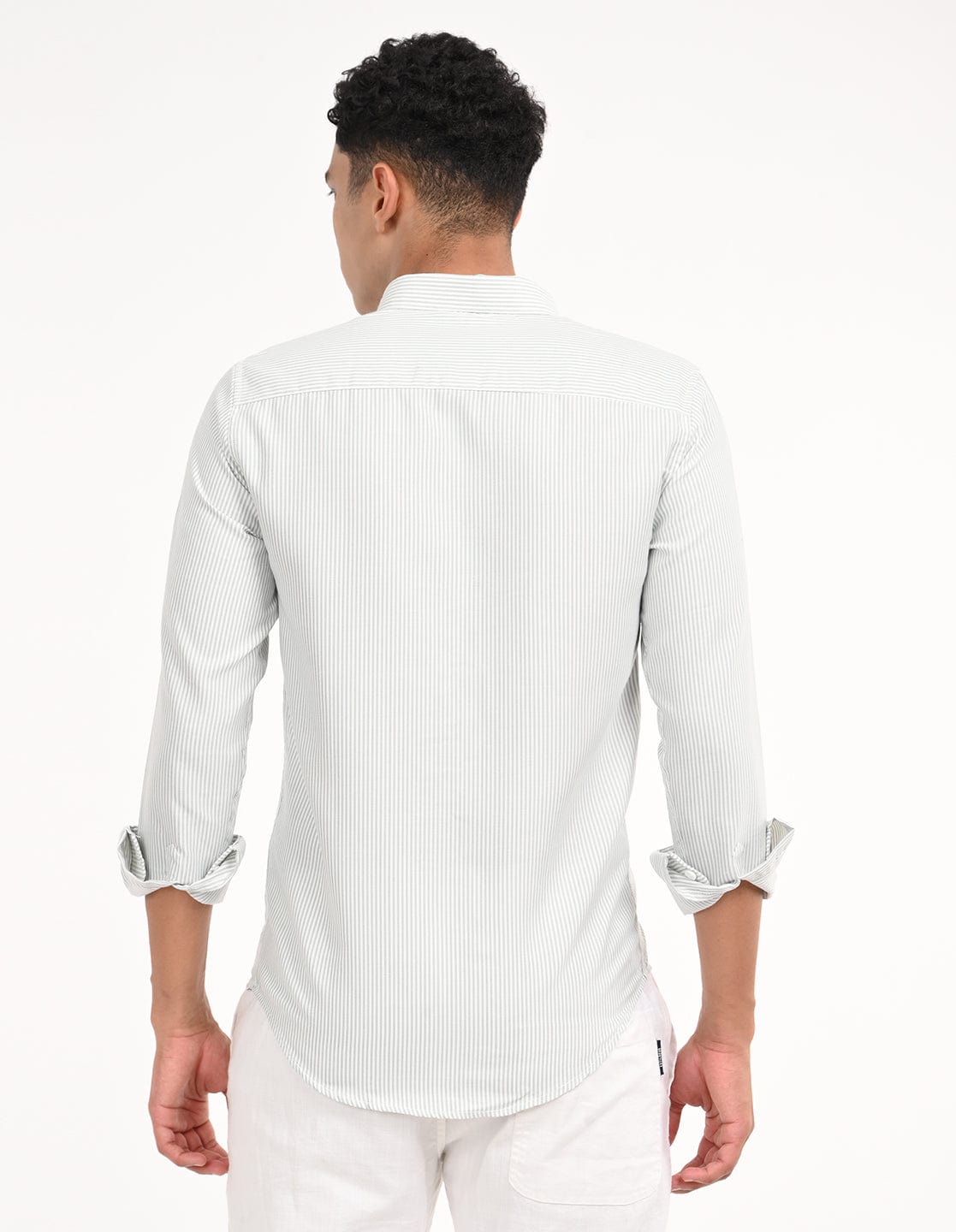 Men's Slim Fit Stripes Full Sleeves Casual Shirt