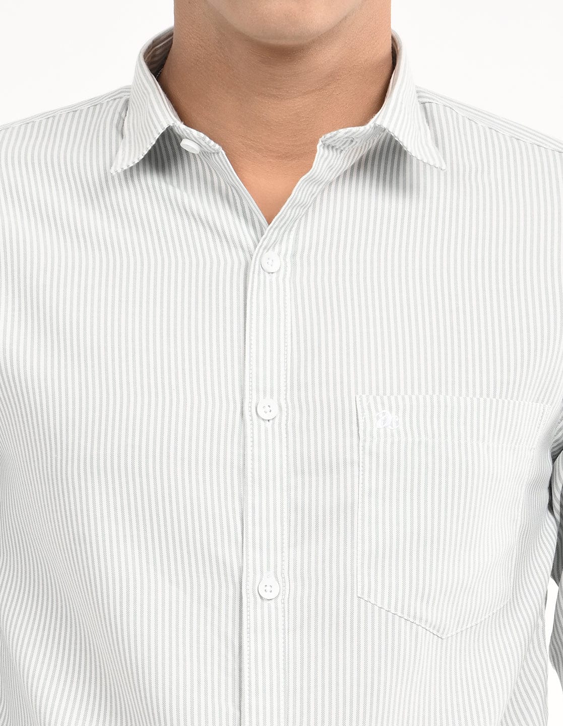 Men's Slim Fit Stripes Full Sleeves Casual Shirt