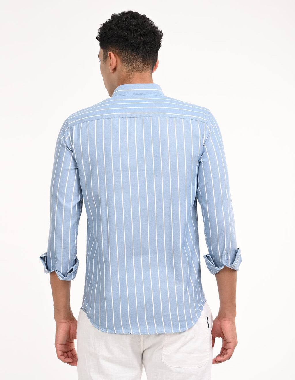 Men's Slim Fit Stripes Full Sleeves Casual Shirt