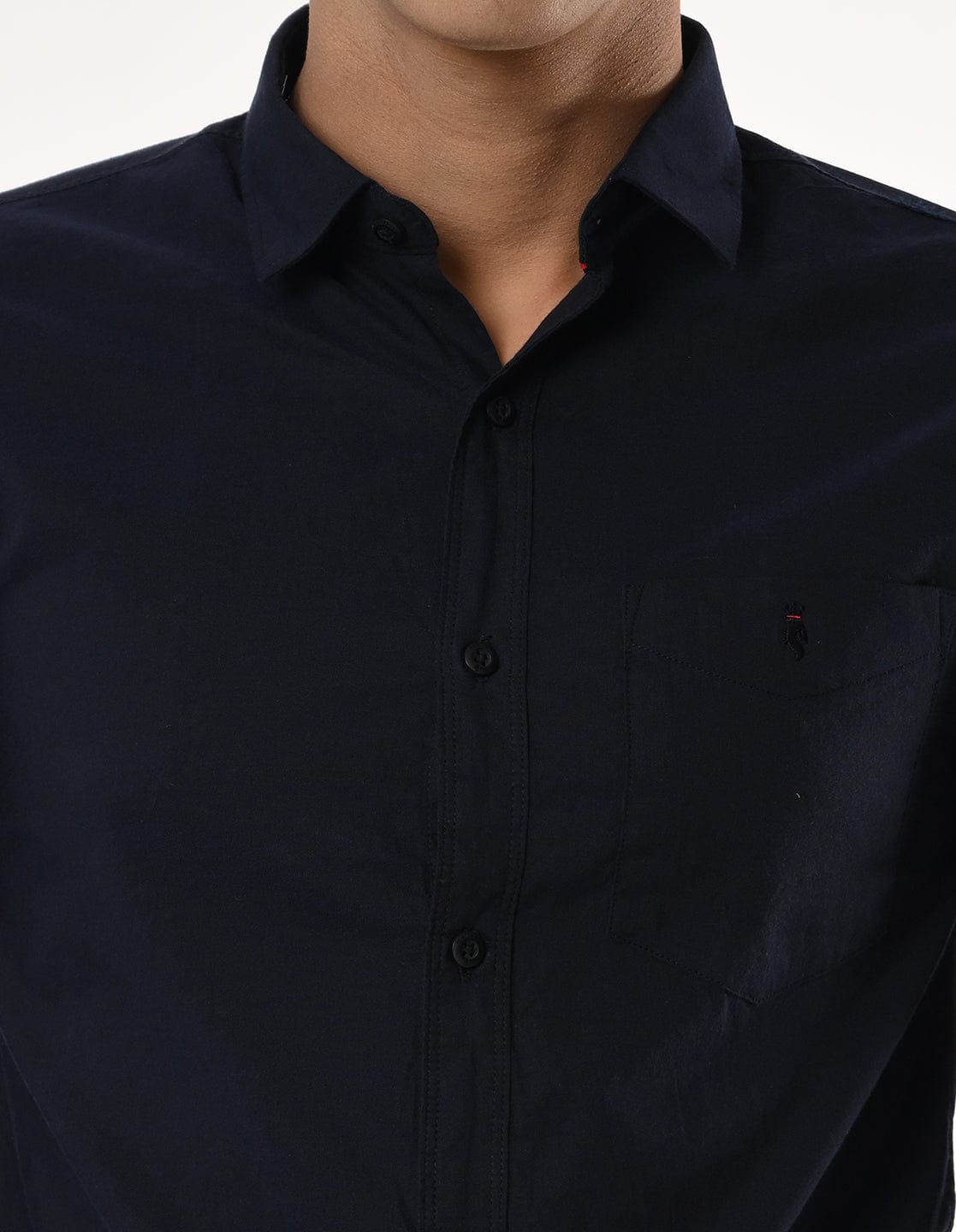 Men's Slim Fit Solid Full Sleeves Casual Shirt
