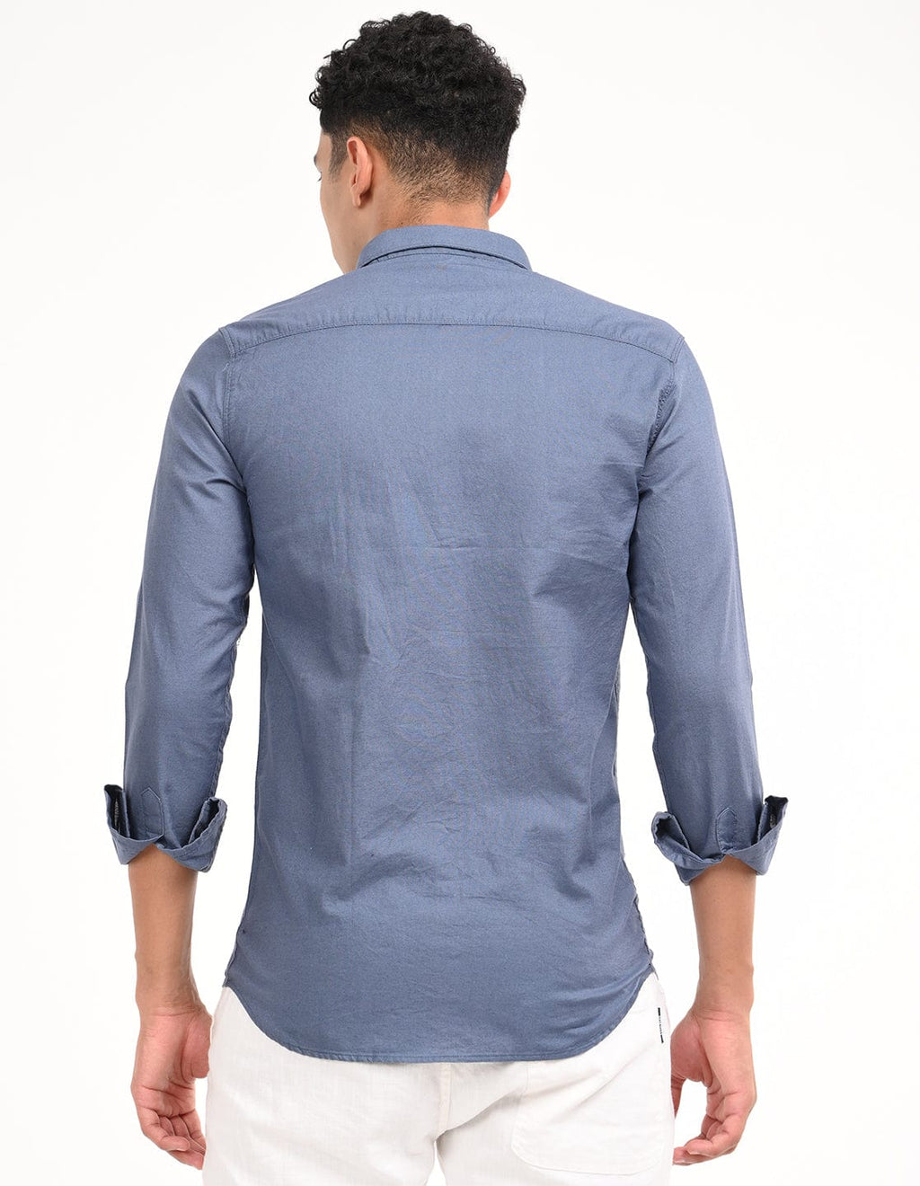 Men's Slim Fit Solid Full Sleeves Casual Shirt
