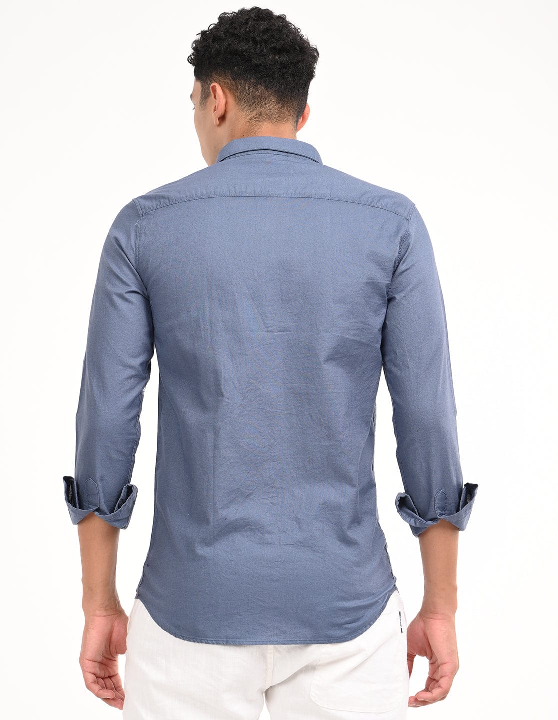 Men's Slim Fit Solid Full Sleeves Casual Shirt