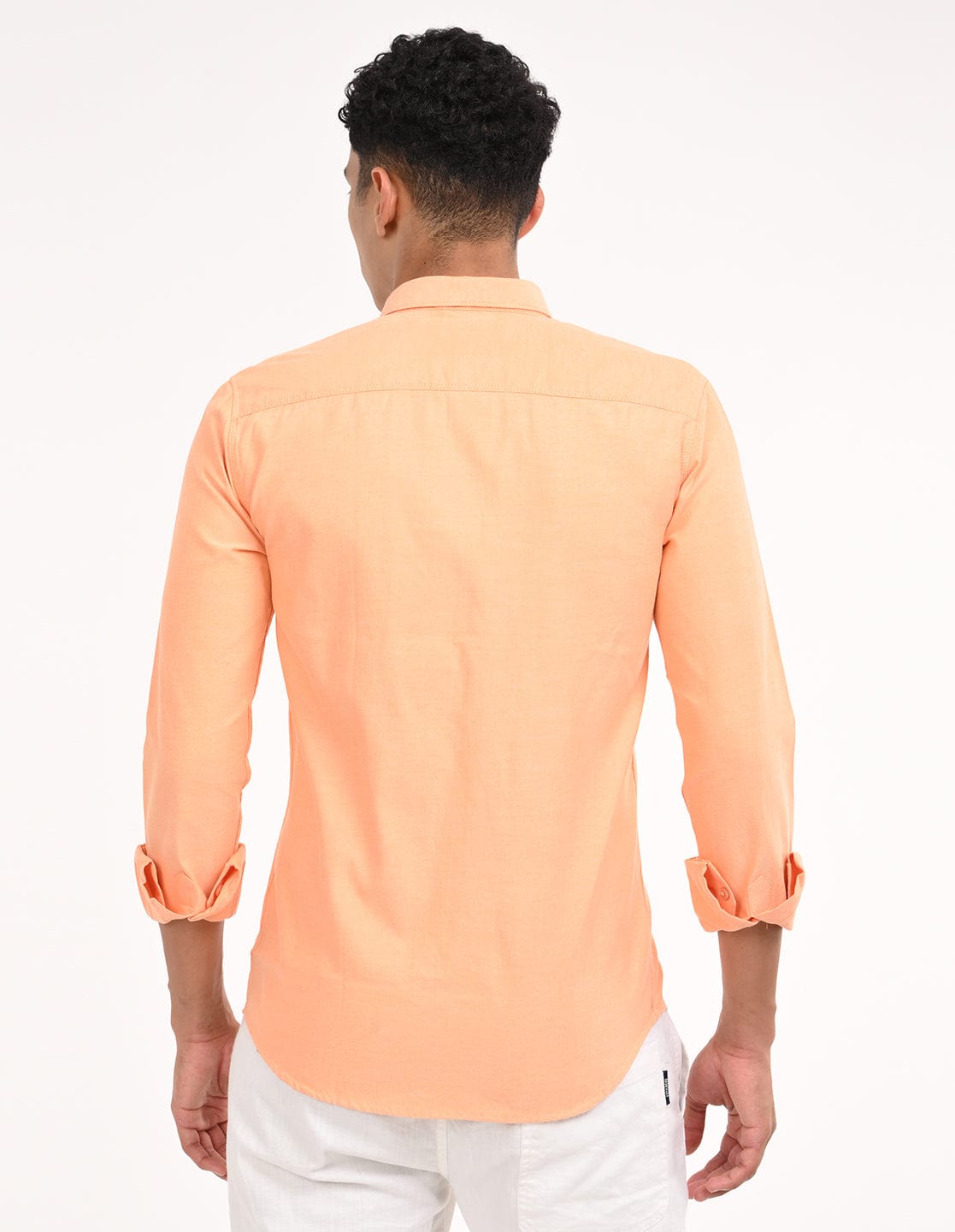 Men's Slim Fit Solid Full Sleeves Casual Shirt