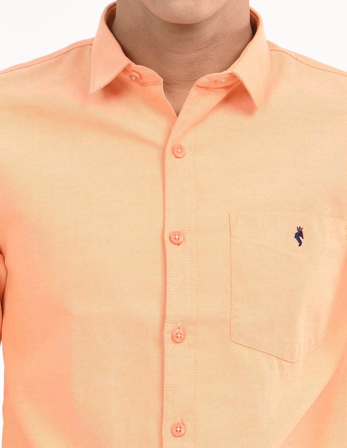 Men's Slim Fit Solid Full Sleeves Casual Shirt
