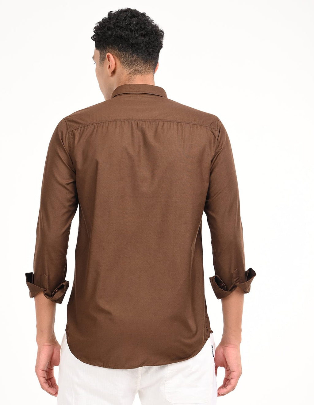 Men's Slim Fit Solid Full Sleeves Casual Shirt
